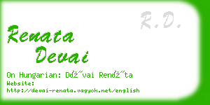 renata devai business card